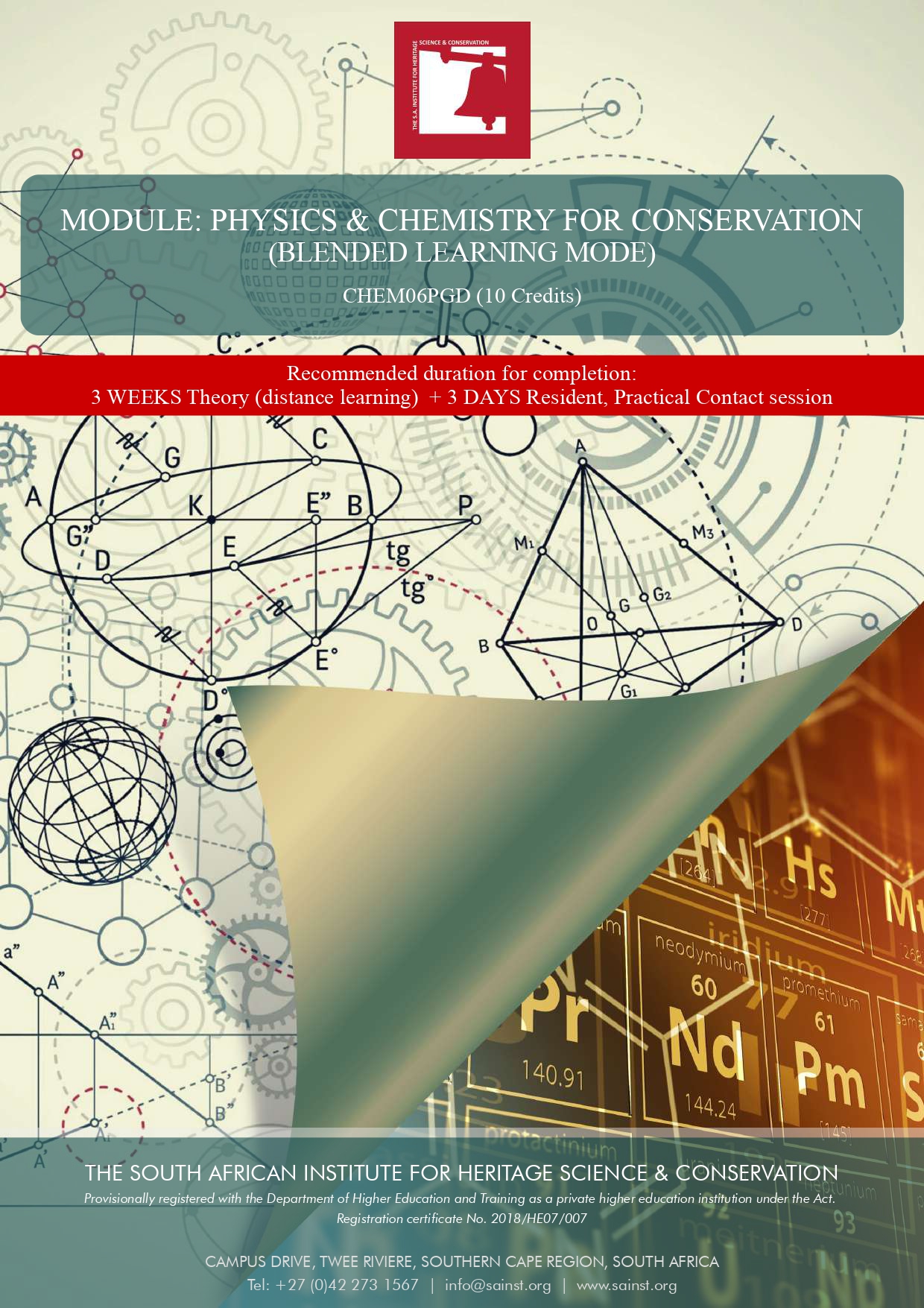 Physics & Chemistry for Conservation